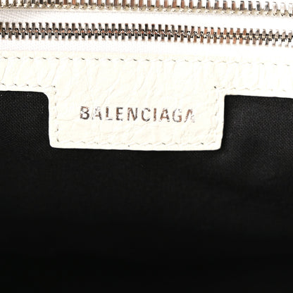 Agneau Arena Neo Cagole City Handbag Optic White