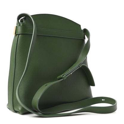 Calfskin Small Hug Messenger Bag Forest Green