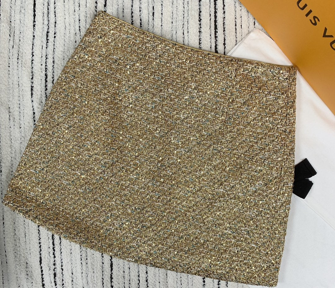 CC Tweed Short Skirt Multicolor Glitter Polyester 247253