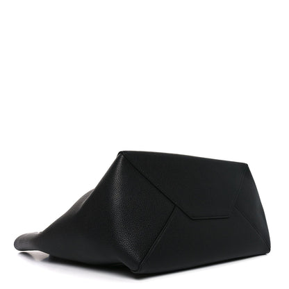 Soft Grained Calfskin Small Belt Cabas Phantom Black