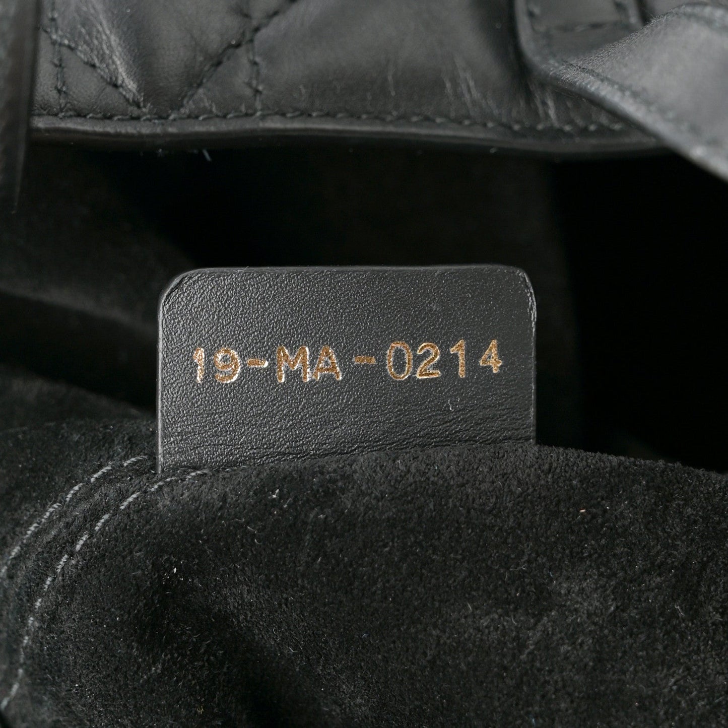 Calfskin Macrocannage Large Toujours Black