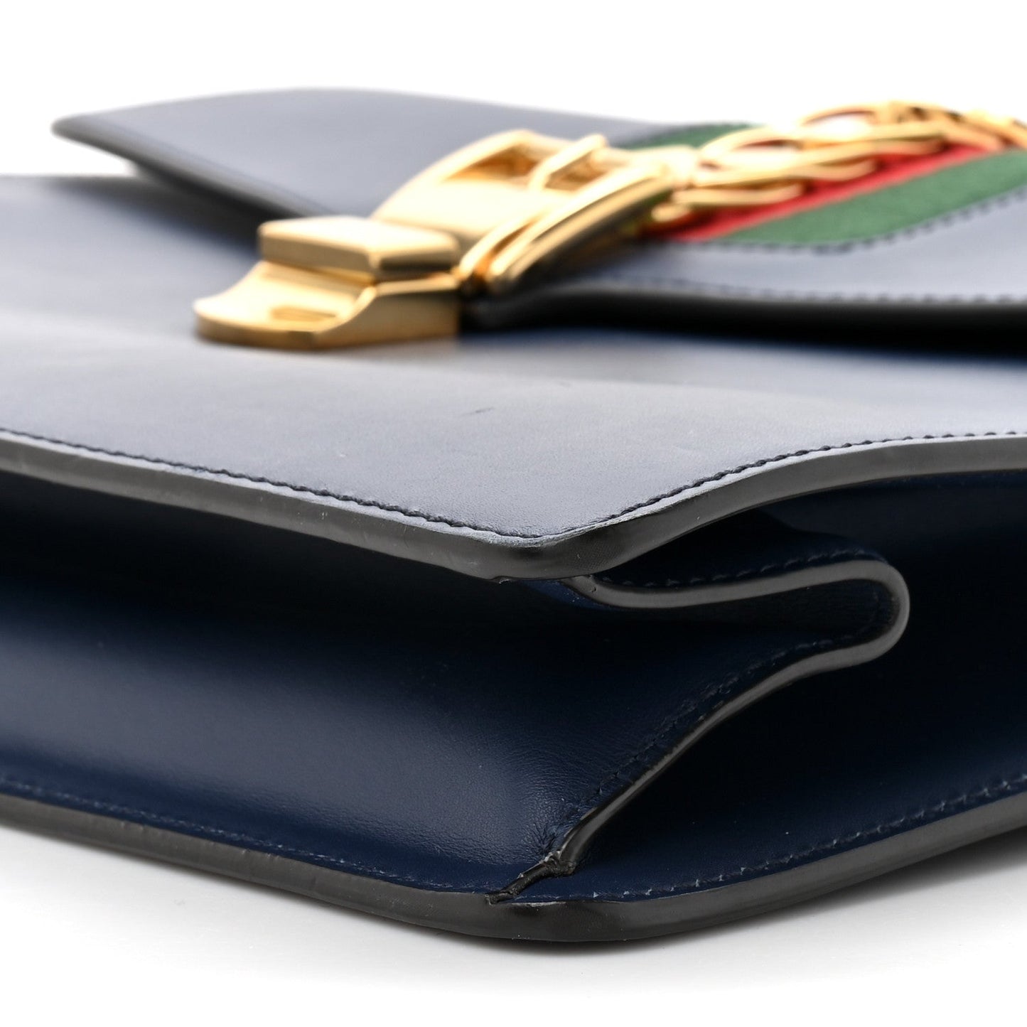 Calfskin Medium Sylvie Top Handle Bag Blue