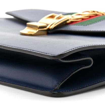 Calfskin Medium Sylvie Top Handle Bag Blue
