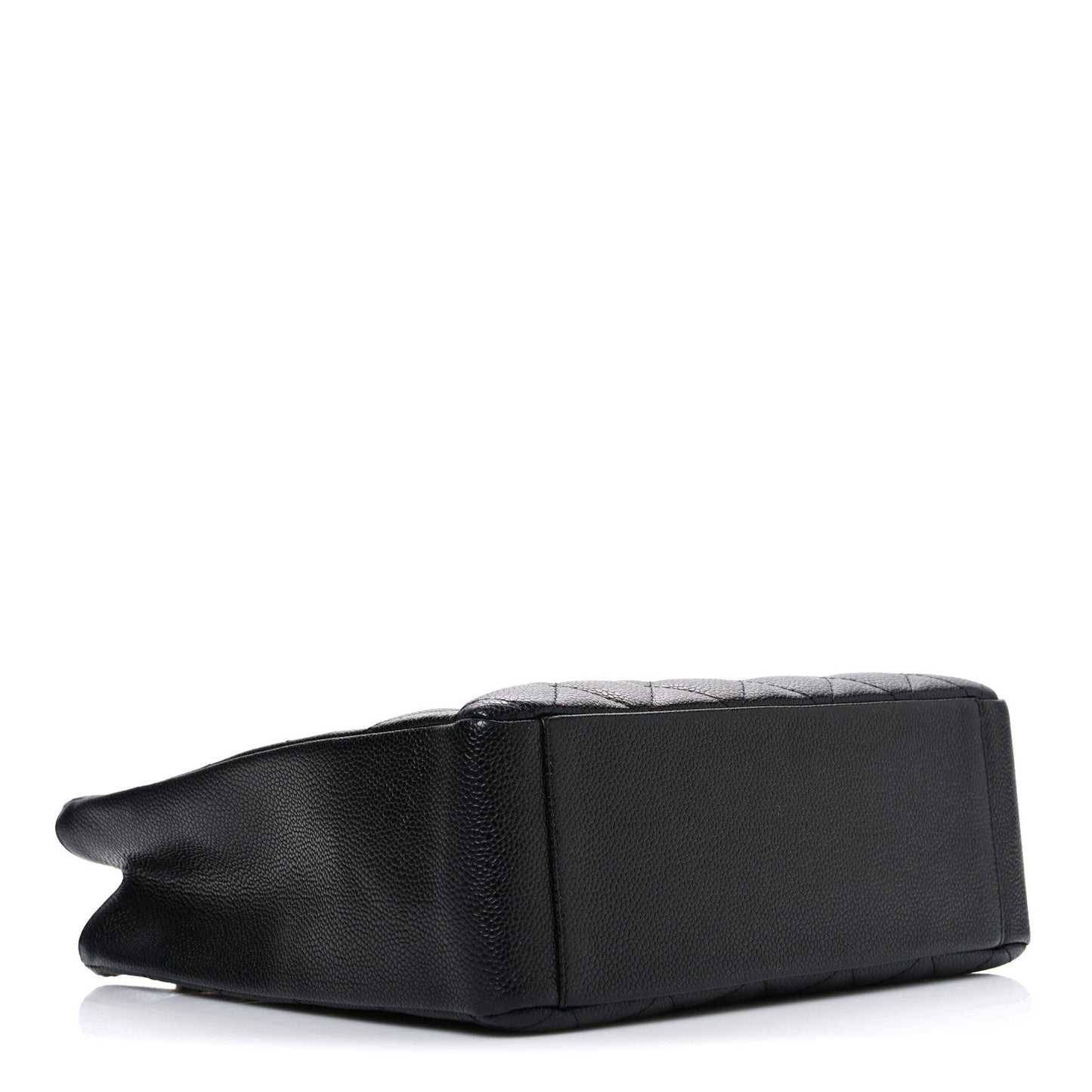 Caviar Quilted Petit Shopping Tote PST Black