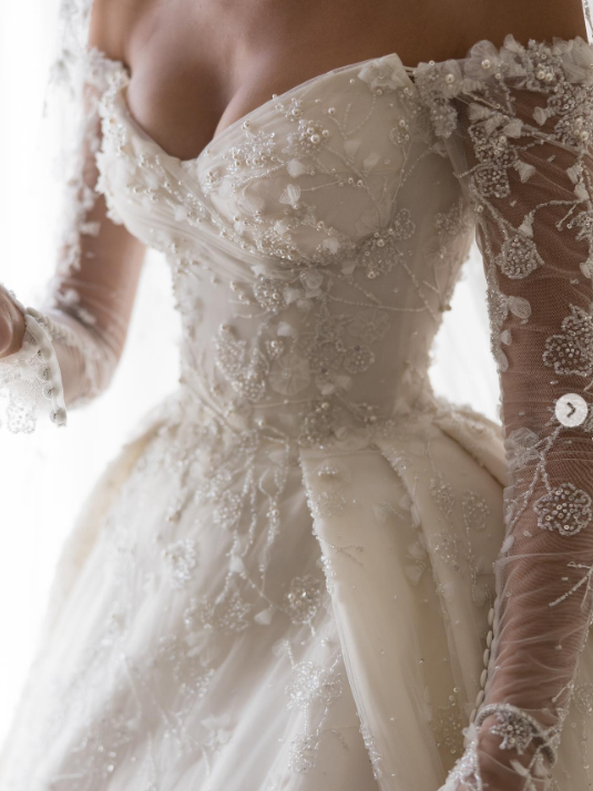 Dreamy Wedding Dress Ball Gowns Off The Shoulder Lace Wedding Dresses Bridal Gown