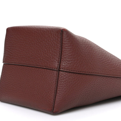Grained Calfskin Small N/S Park Tote Burnt Wood