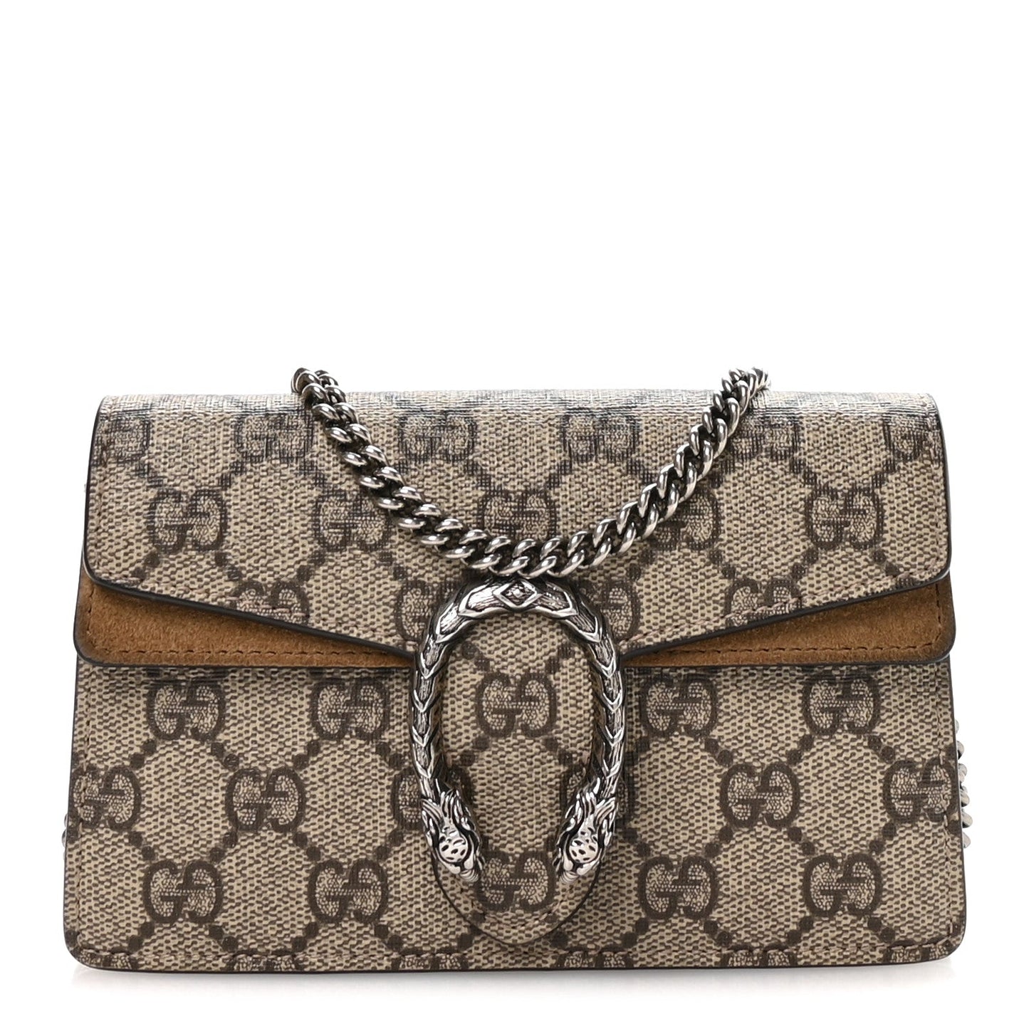 GG Supreme Monogram Super Mini Dionysus Shoulder Bag Taupe