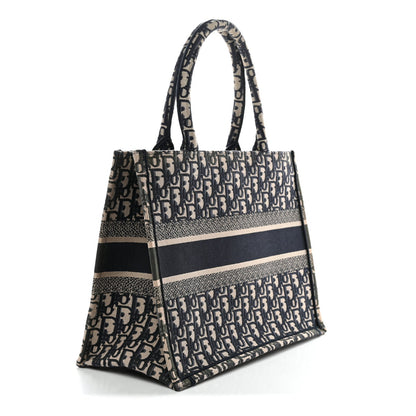 Oblique Medium Book Tote Blue Multicolor