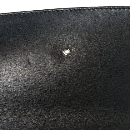 Calfskin Epi Smock Louise MM Chain Clutch Blue White Black