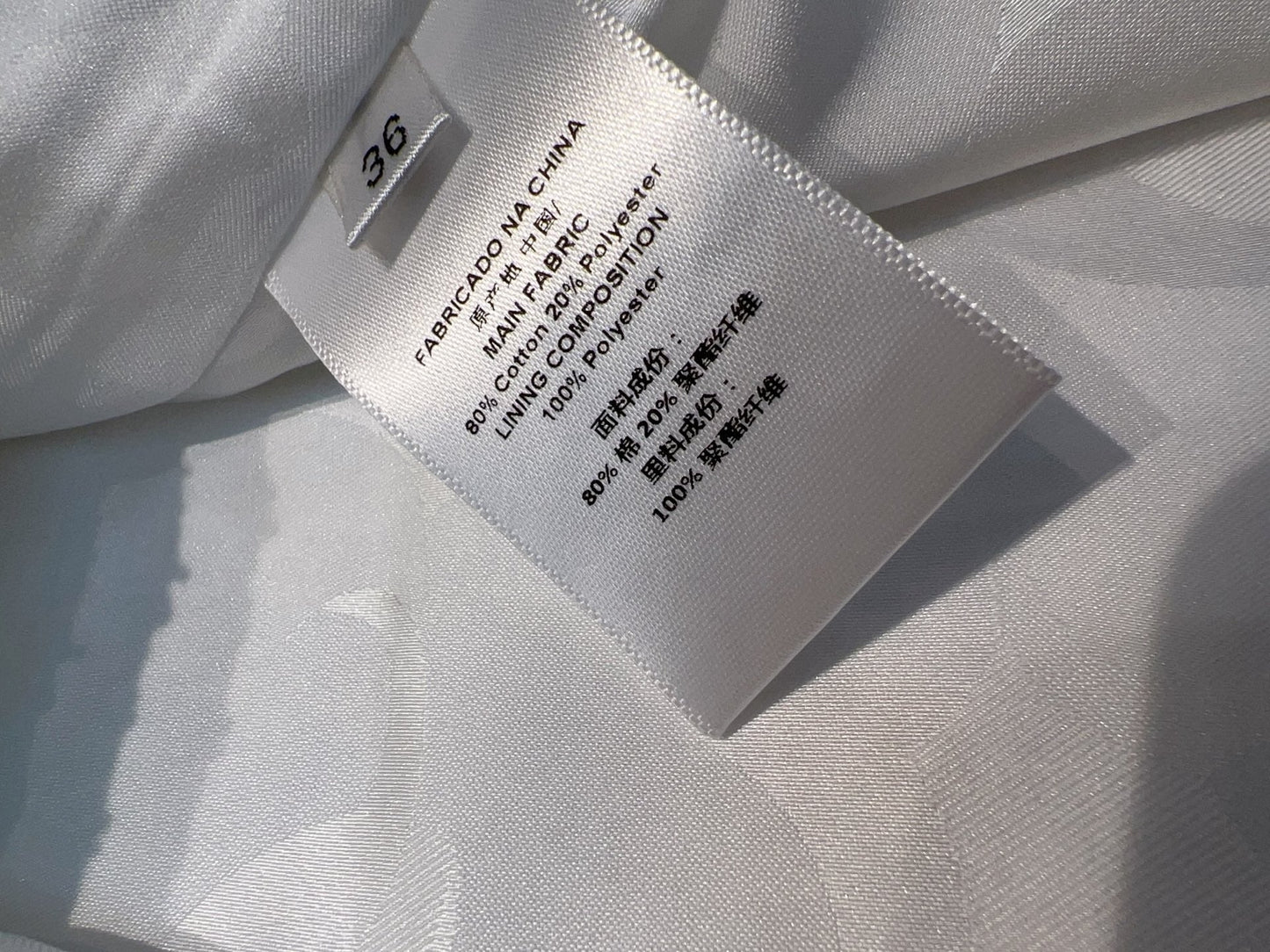 CC 25 Vest Dress White Cotton 305852
