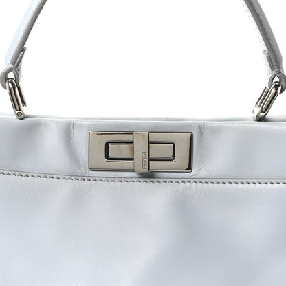 Vitello Morgan Shiny Nappa Medium Peekaboo Iconic Satchel Polvere Sunflower