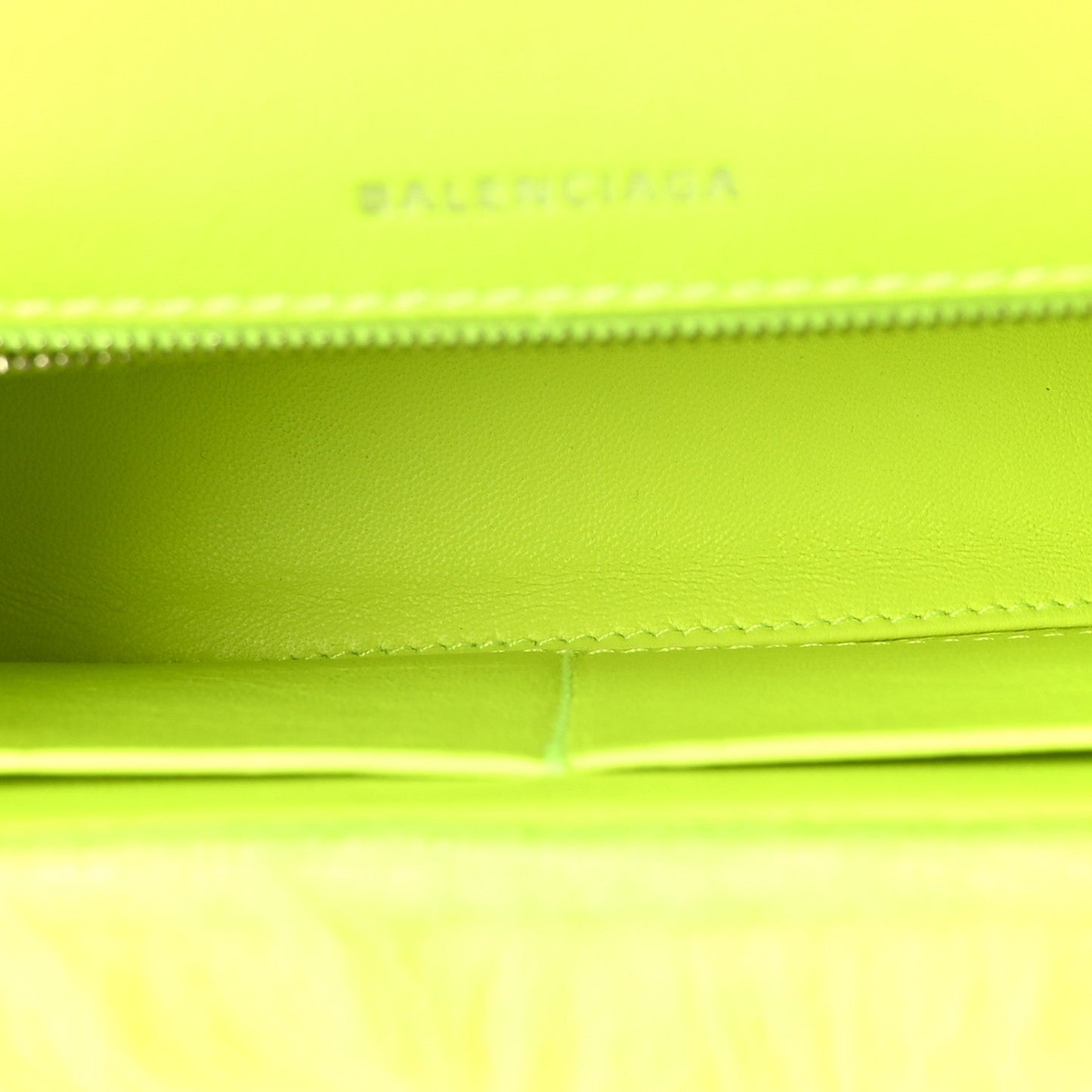 Faux Fur Medium Fluffy Hourglass Top Handle Bag Fluo Yellow