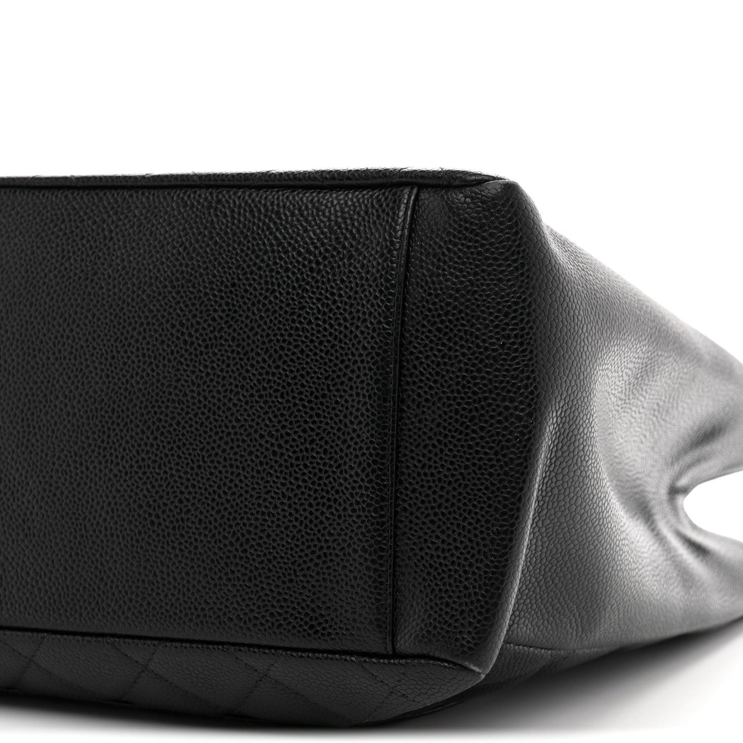 Caviar Quilted Grand Shopping Tote GST Black