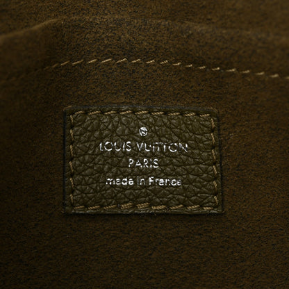 Soft Calfskin Mylockme Chain Bag BB Smokey Brown Green