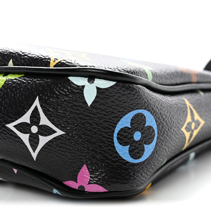 LV X TM Monogram Multicolor Pochette Accessories Black