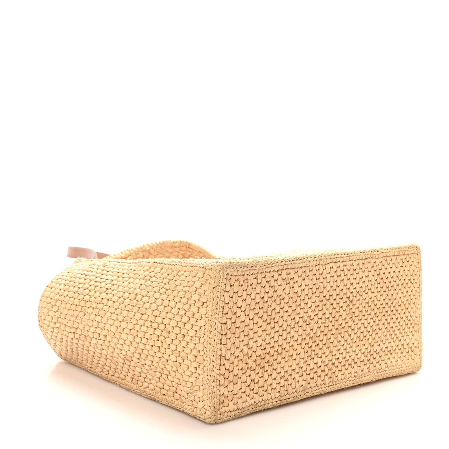 Raffia Paula's Ibiza Small Font Tote Natural Tan
