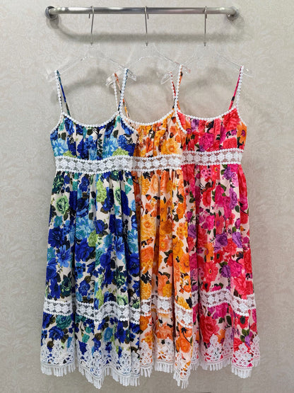 Zimmermann Stardust Mini Dress Orange Cotton 339888