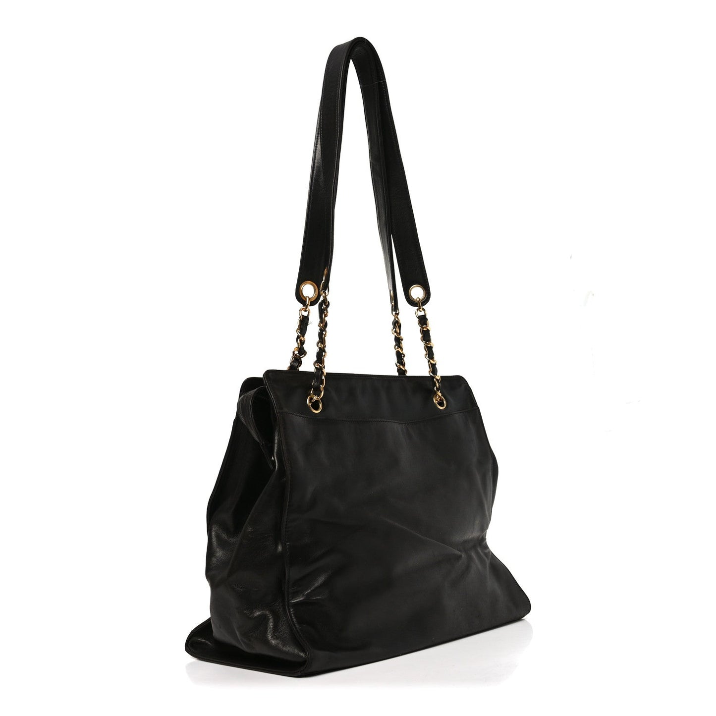 Lambskin CC Shoulder Bag Black