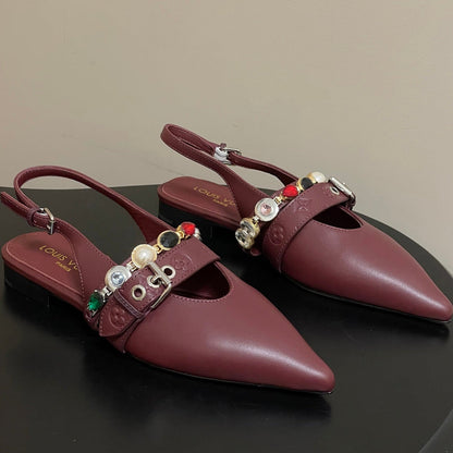 LV 2026 Vibe Slingback Flat Ballerina Cowhide 593439