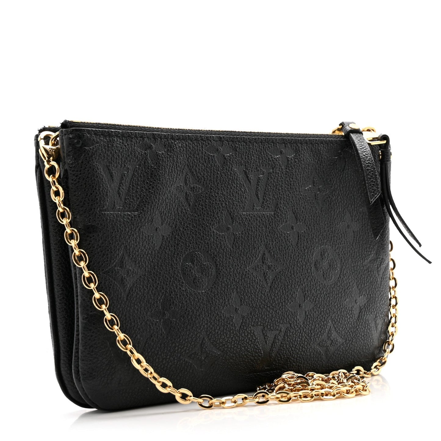Empreinte Double Zip Pochette Black