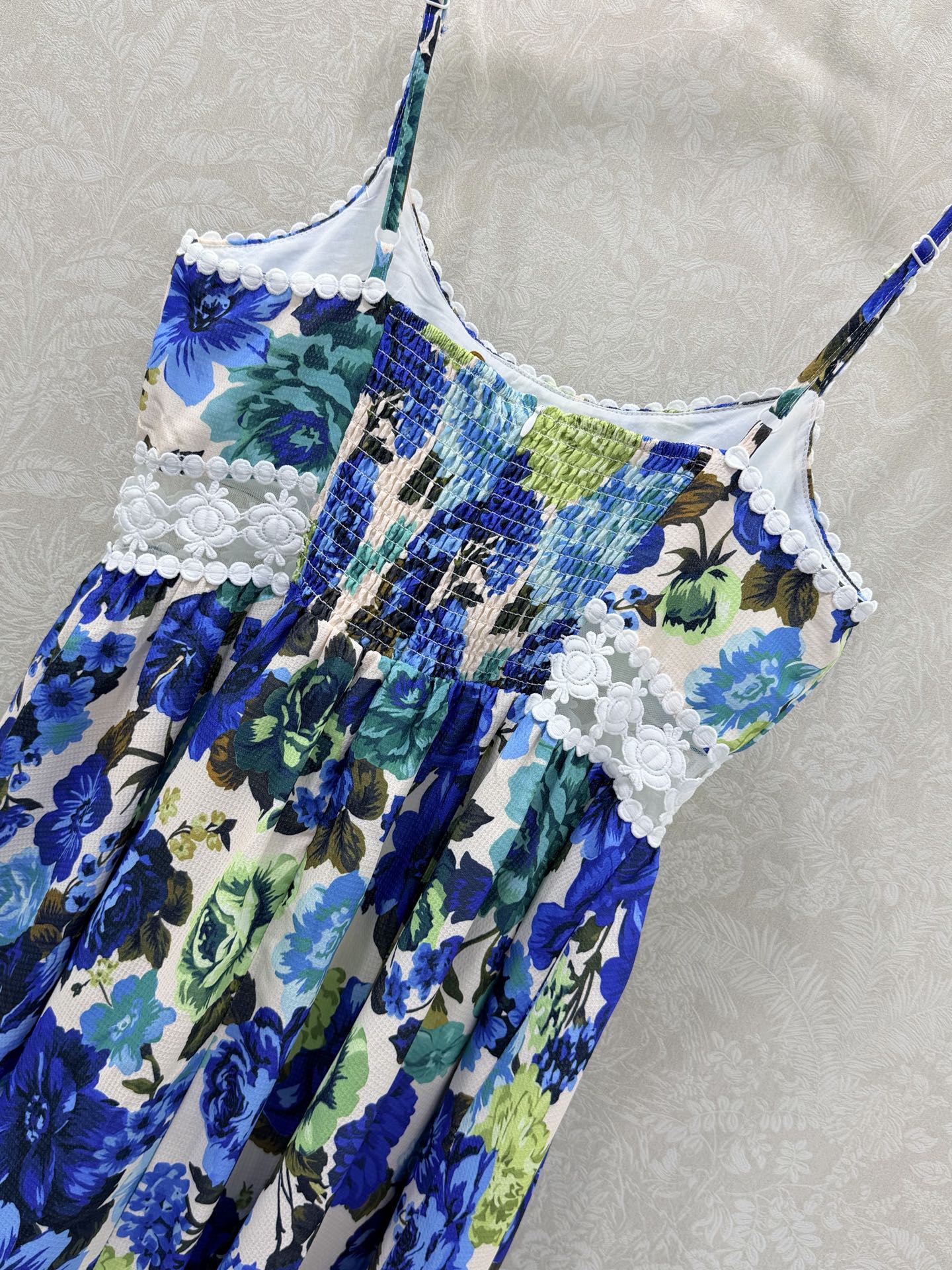 Zimmermann Stardust Mini Dress Blue Floral Cotton 339889