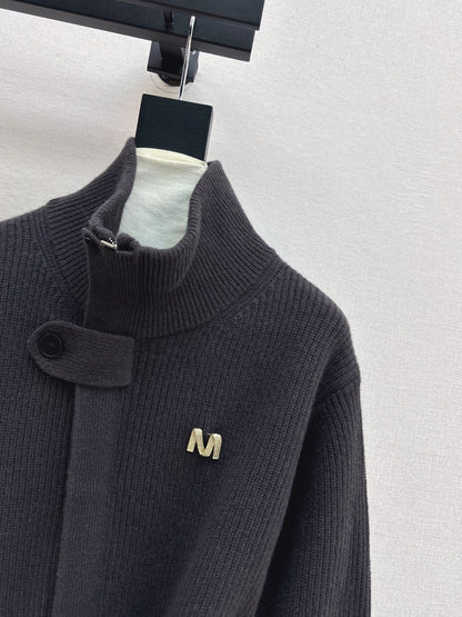 MAX MARA 25S STAND COLLAR CARDIGAN COAT 036
