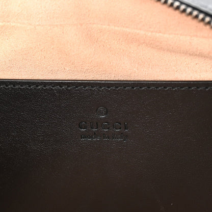 Calfskin Matelasse Small GG Marmont Chain Shoulder Bag Black