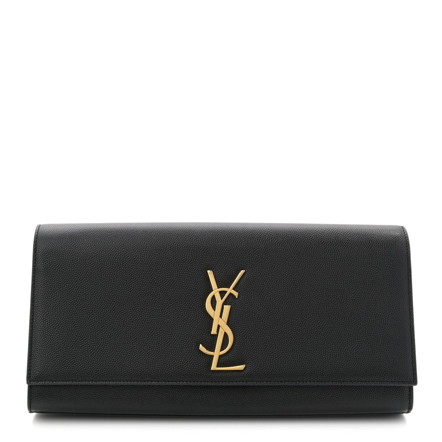 Grain De Poudre Monogram Cassandre Clutch Black