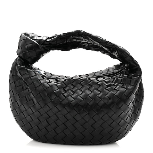 Nappa Intrecciato Teen Jodie Hobo Black