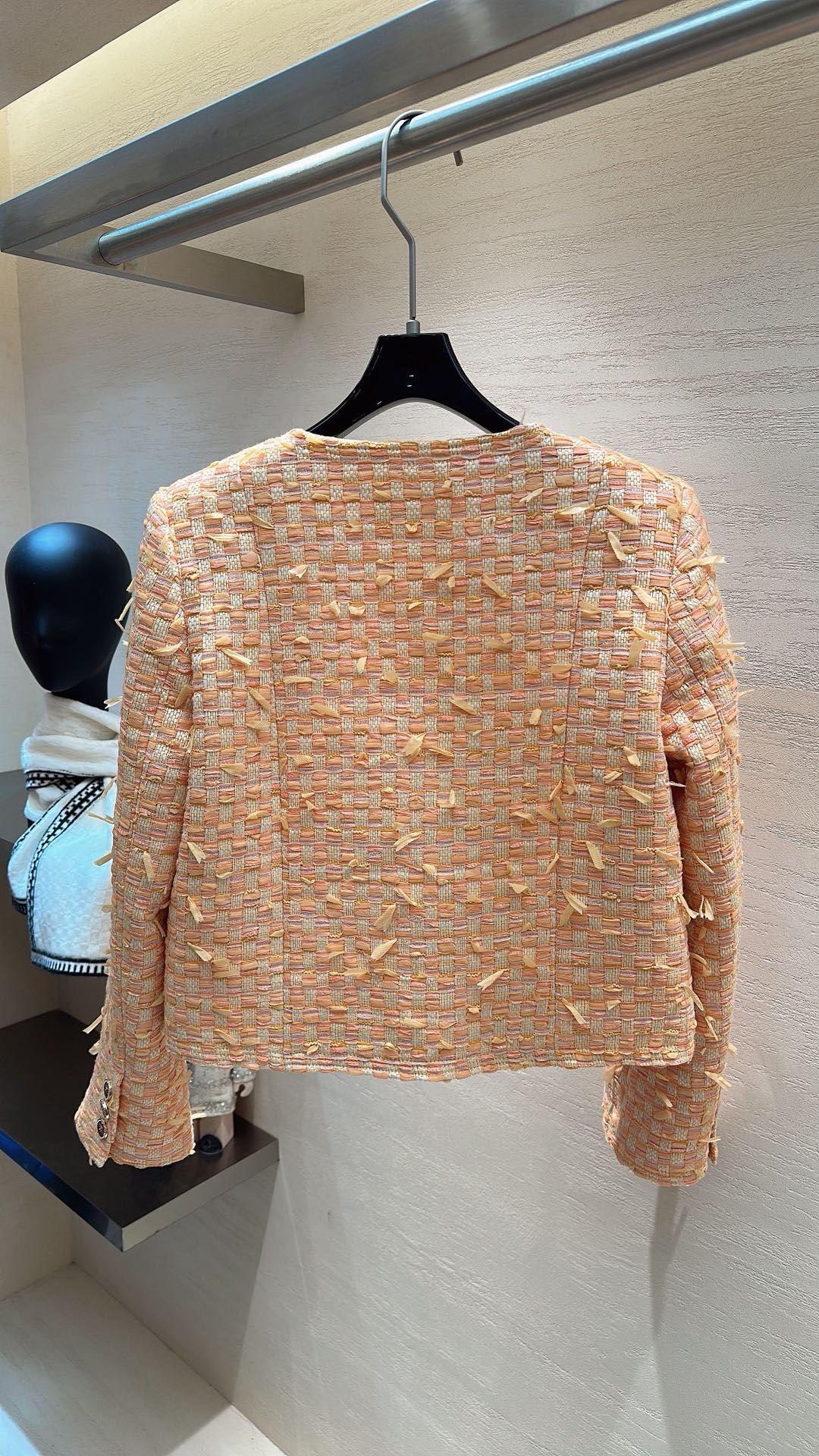 CHANEL SWEET GIRL JACKET ORANGE TWEED