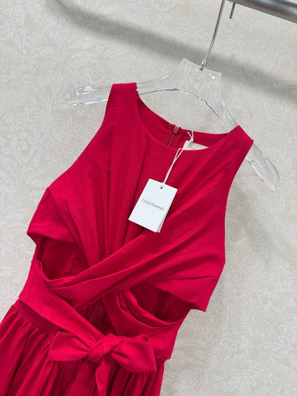 Zimmerma Tie-Up Vest Dress 353090