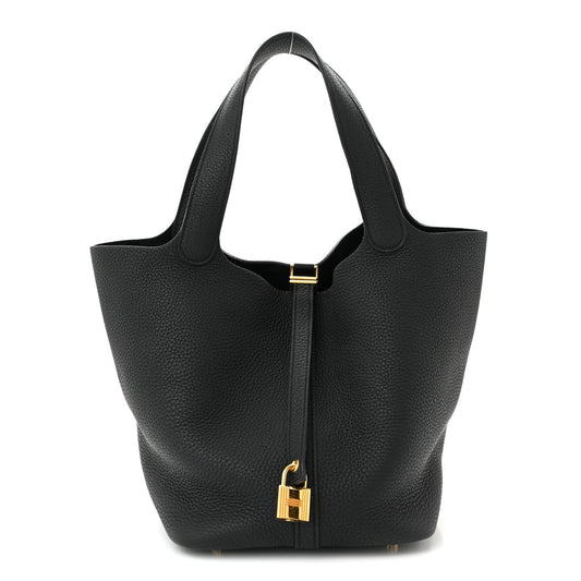 Taurillon Clemence Picotin Lock 22 MM Black