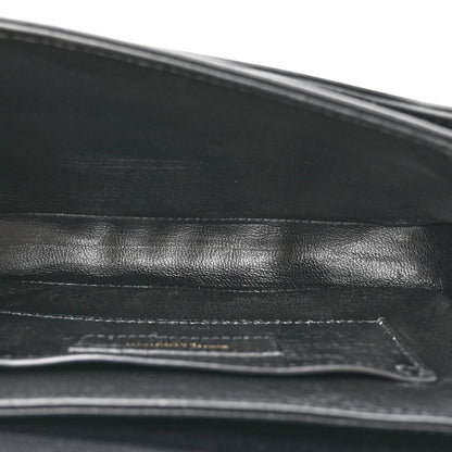 Smooth Calfskin Small Solferino Satchel Black