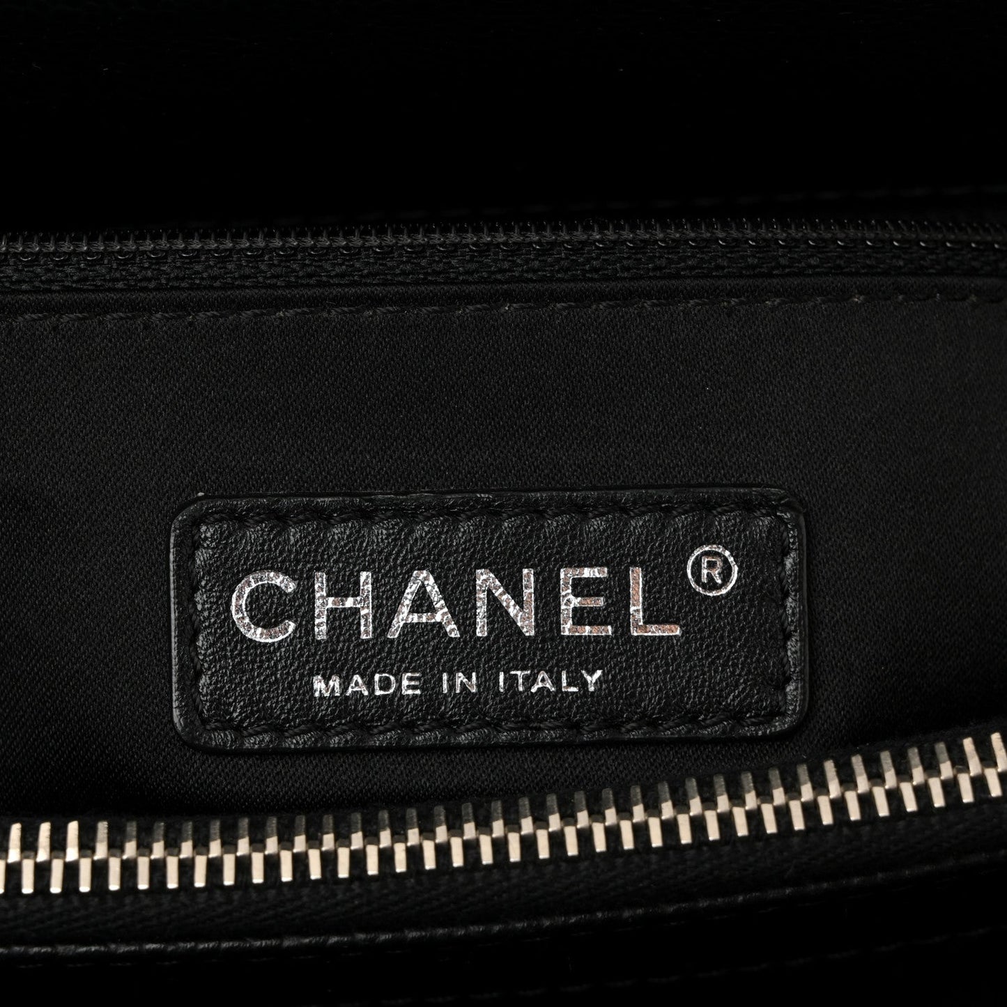Caviar Quilted Grand Shopping Tote GST Black