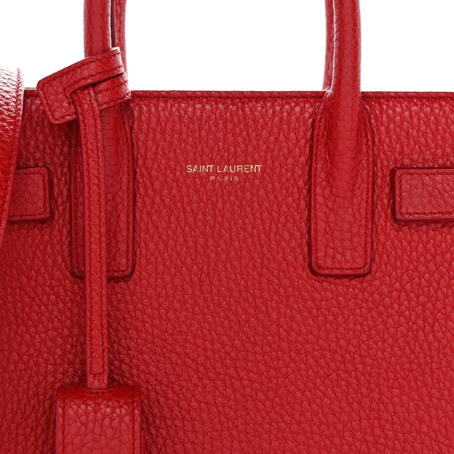 Grained Calfskin Nano Sac De Jour Souple Lipstick Red