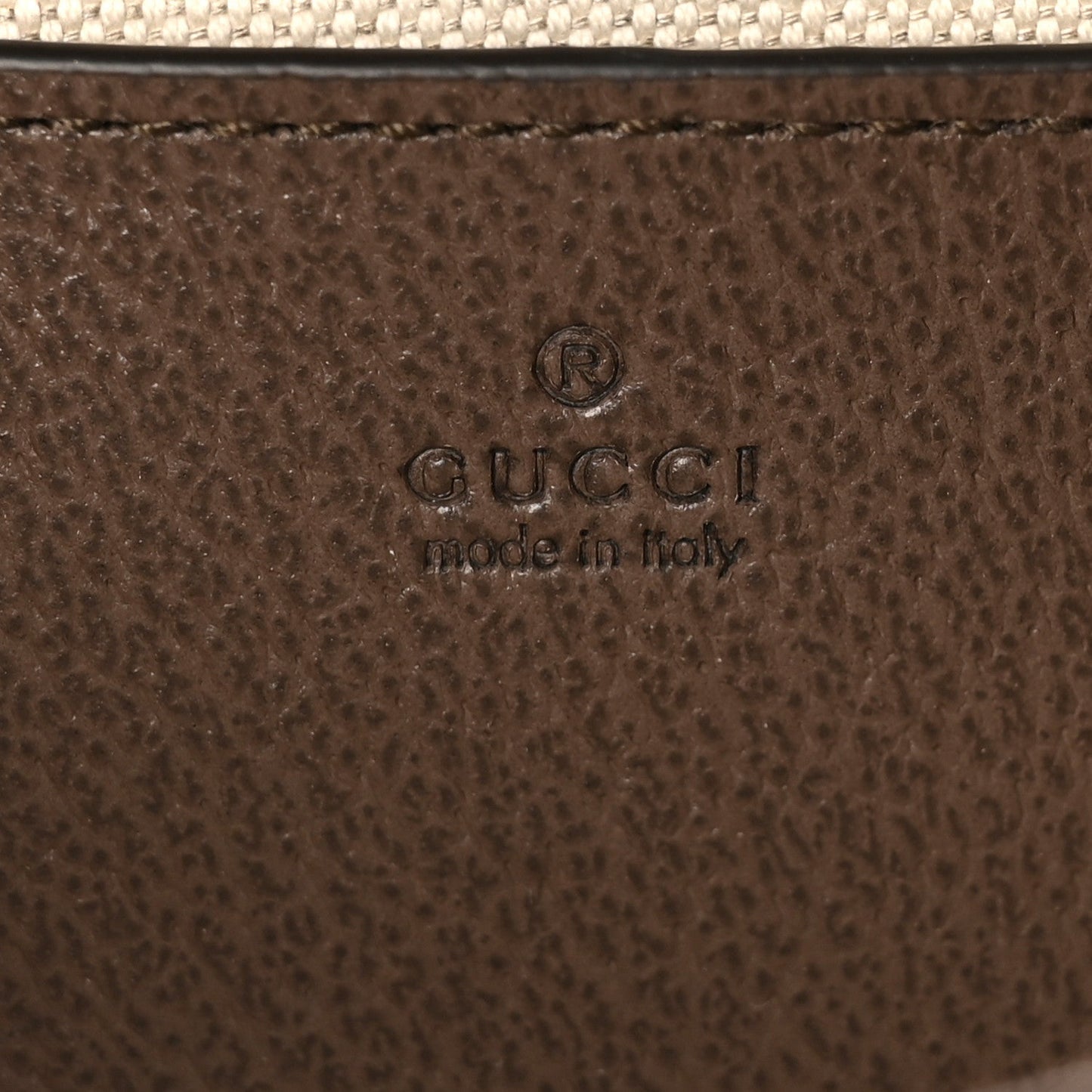 GG Supreme Monogram Textured Dollar Calfskin Web Mini Ophidia Envelope Shoulder Bag Beige Ebony New Acero