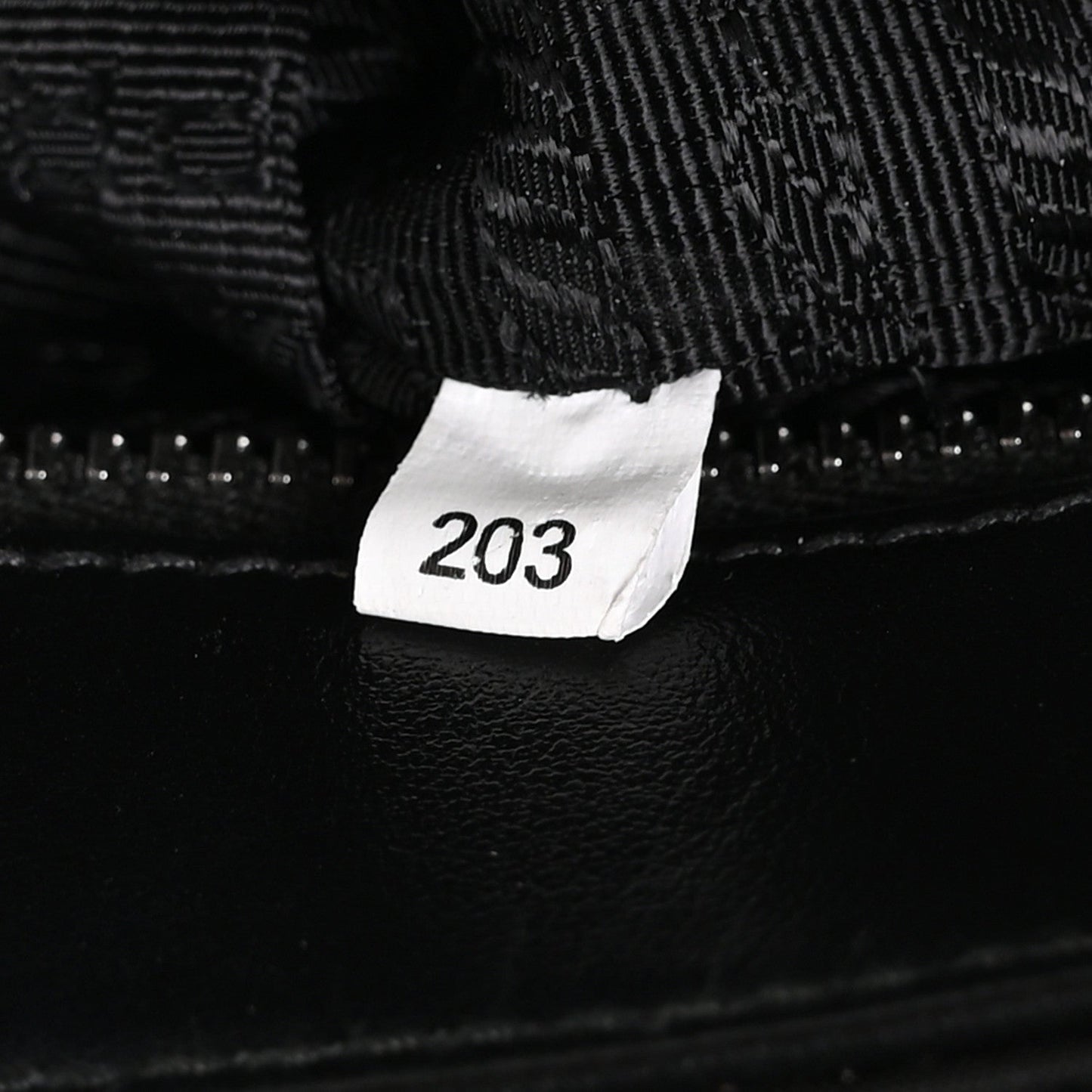Saffiano Tessuto Nylon Chain Shoulder Bag Black