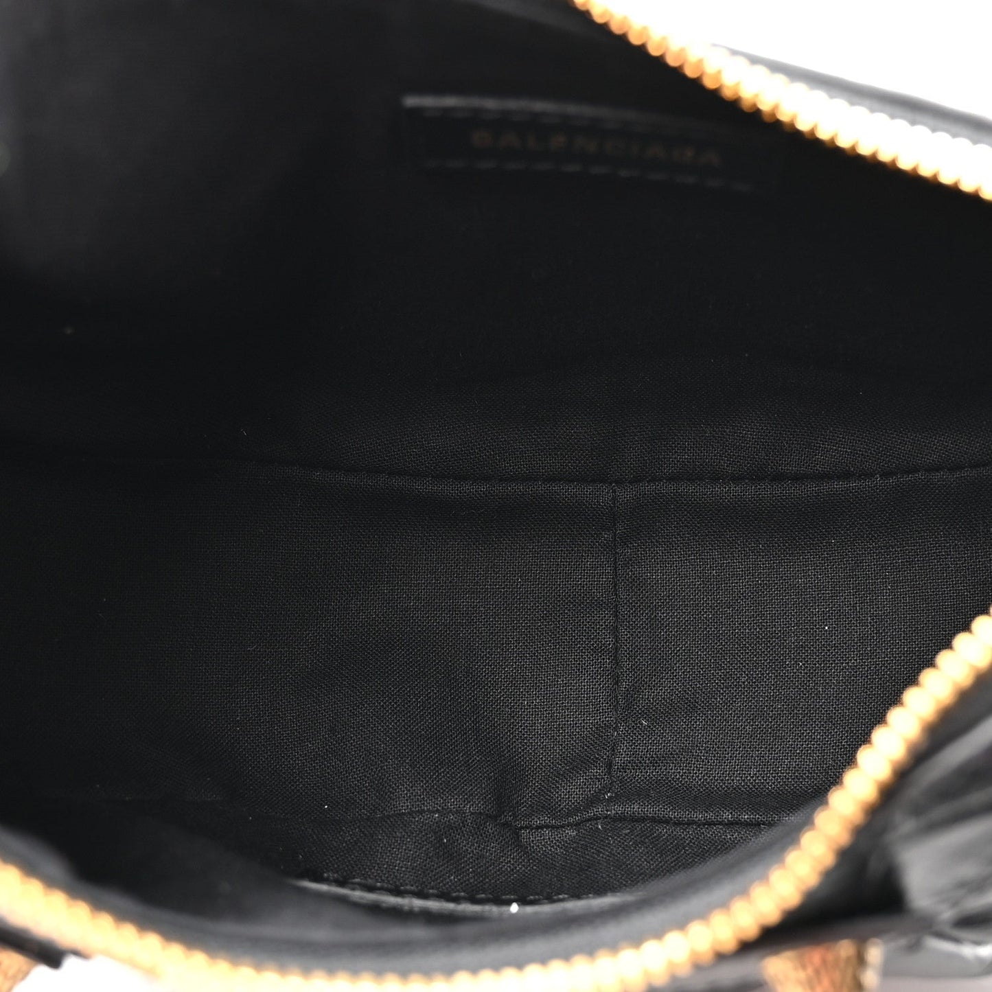 Extra Supple Calfskin Crocodile Embossed Le Cagole Shoulder Bag XS Black