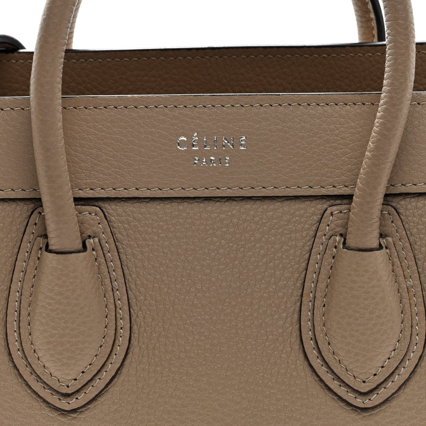 Drummed Calfskin Nano Luggage Dune