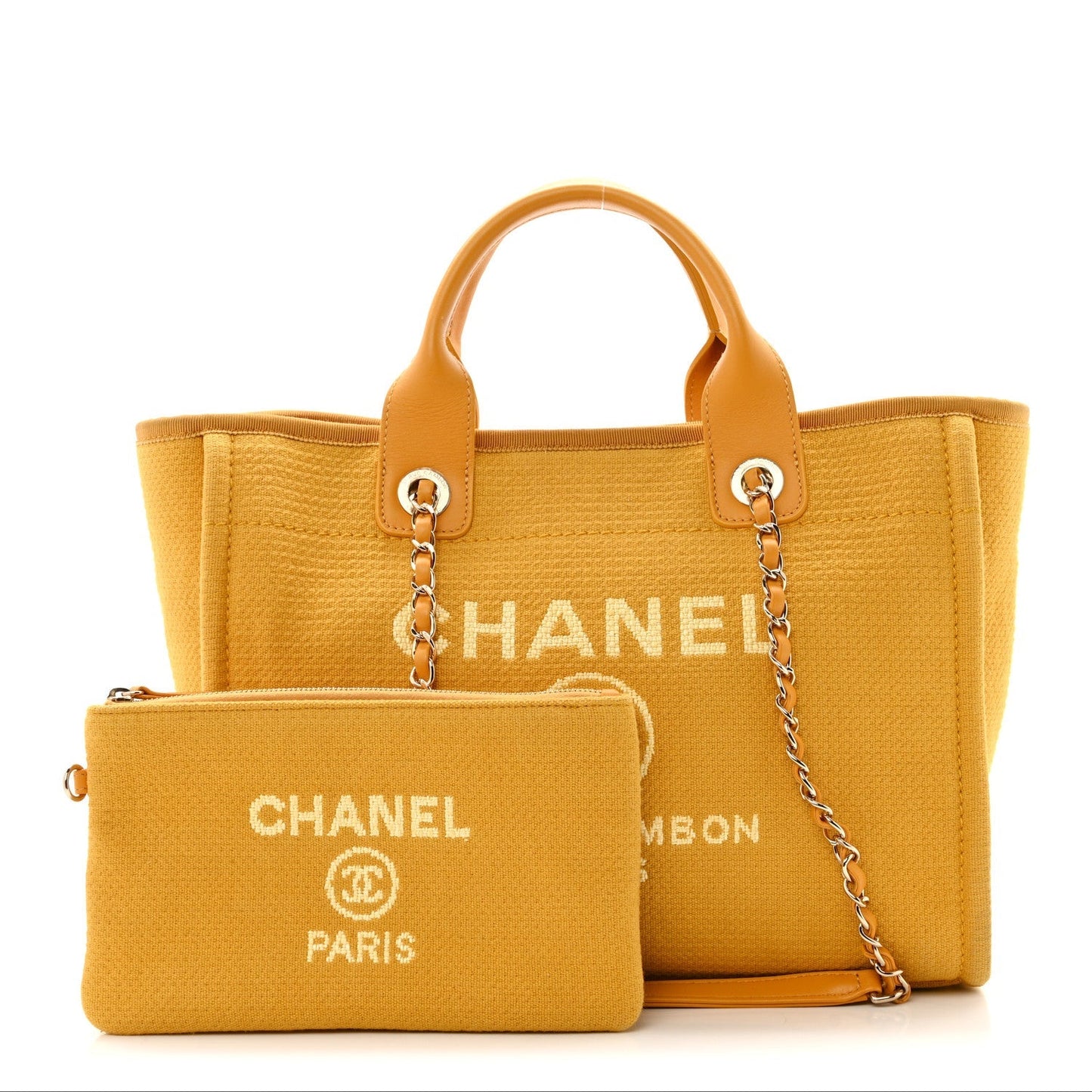 Mixed Fibers Small Deauville Tote Yellow