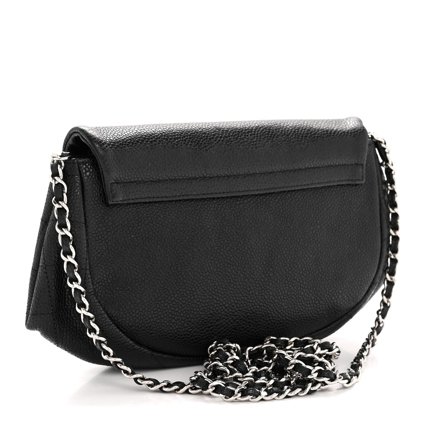 Caviar Half Moon Wallet On Chain WOC Black