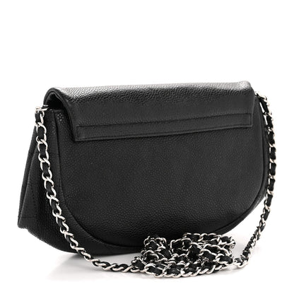 Caviar Half Moon Wallet On Chain WOC Black
