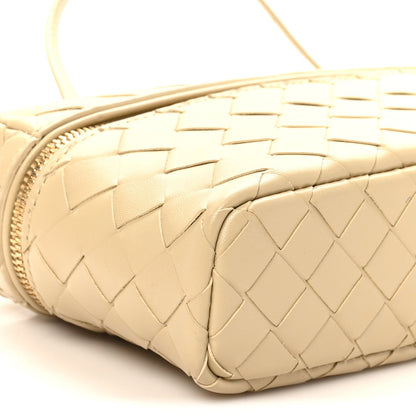 Calfskin Intrecciato Bang Bang Vanity Case Ecru