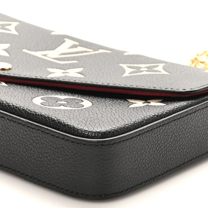 Empreinte Monogram Giant Felicie Pochette Black Beige