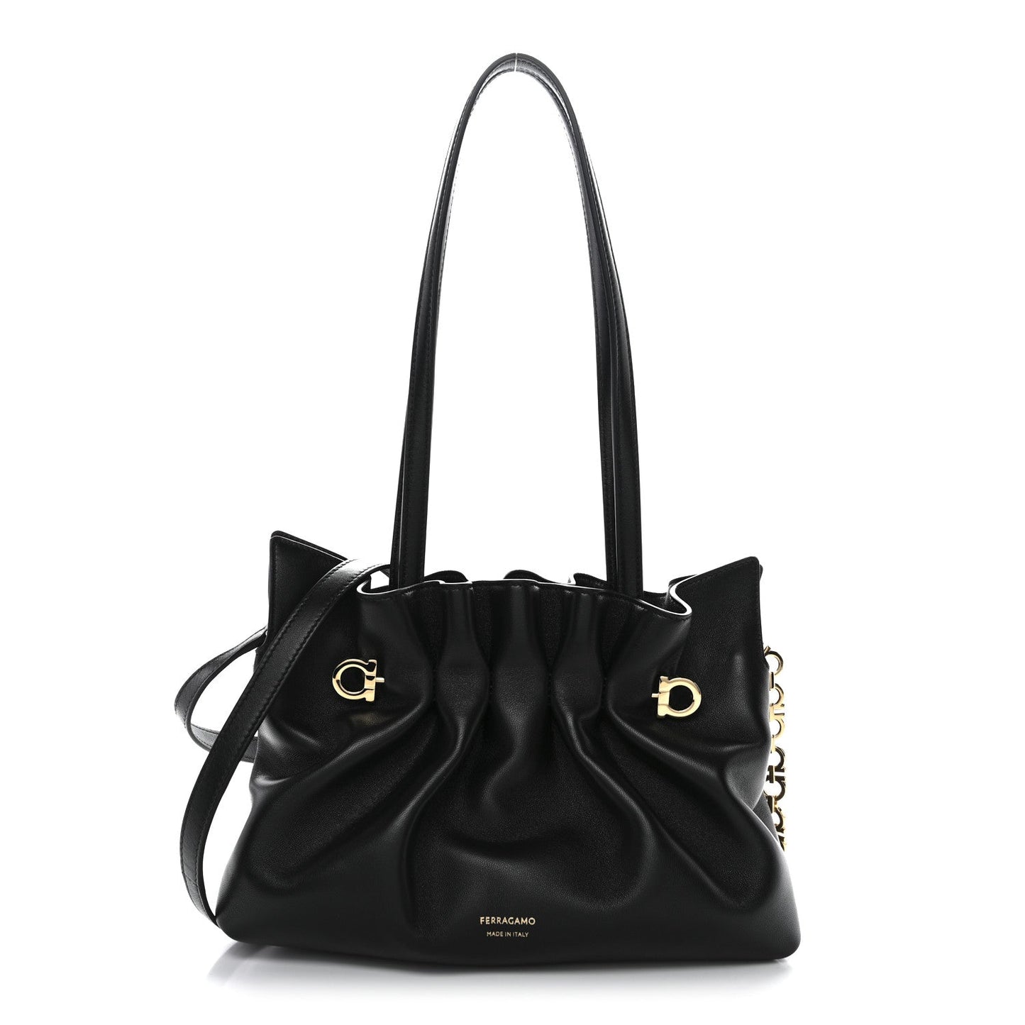 Nappa Small Soft Bag Black