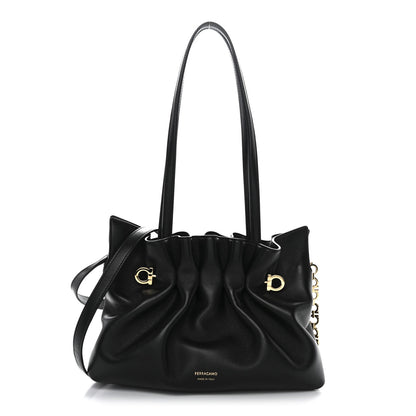 Nappa Small Soft Bag Black