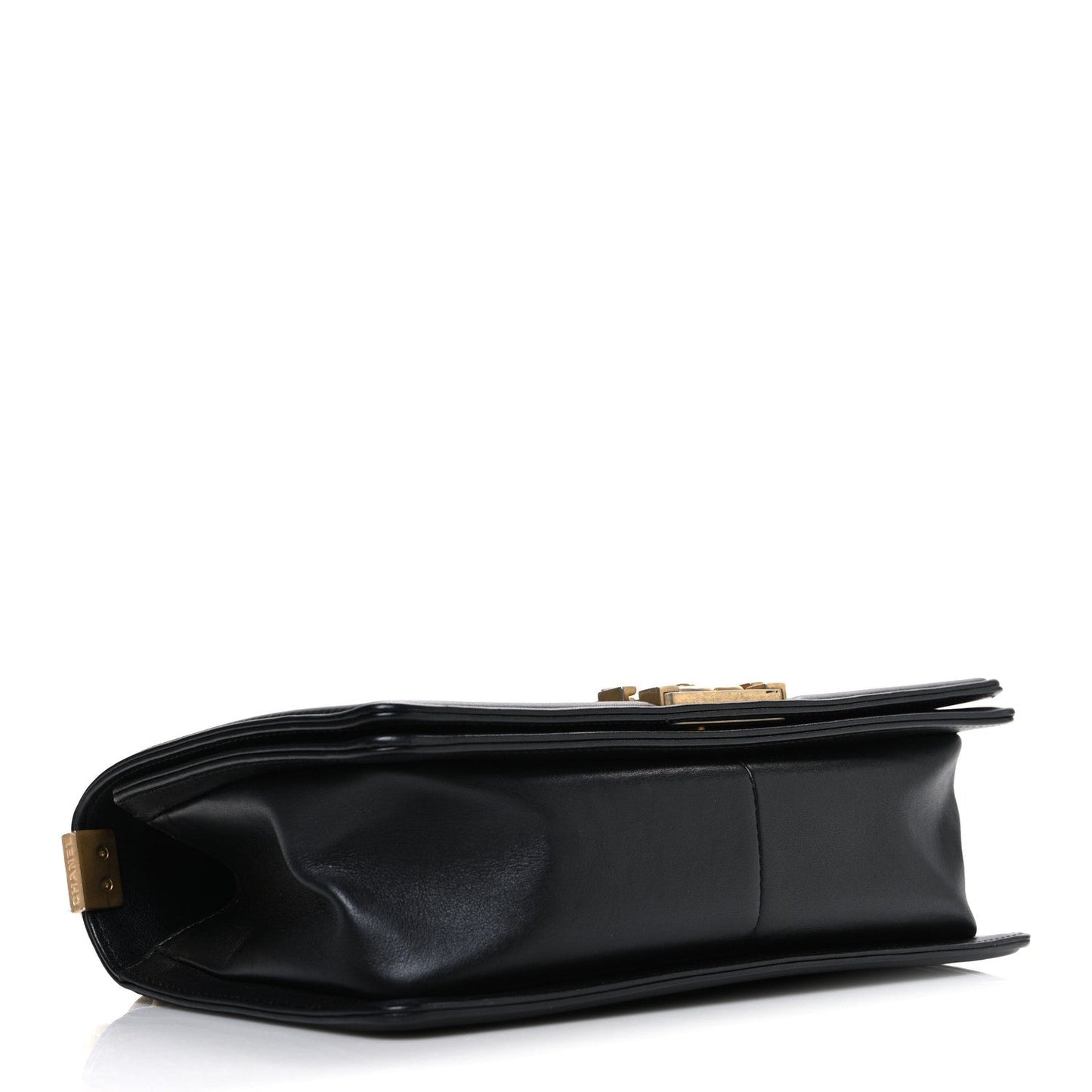 Calfskin Quilted Medium Boy Flap Black