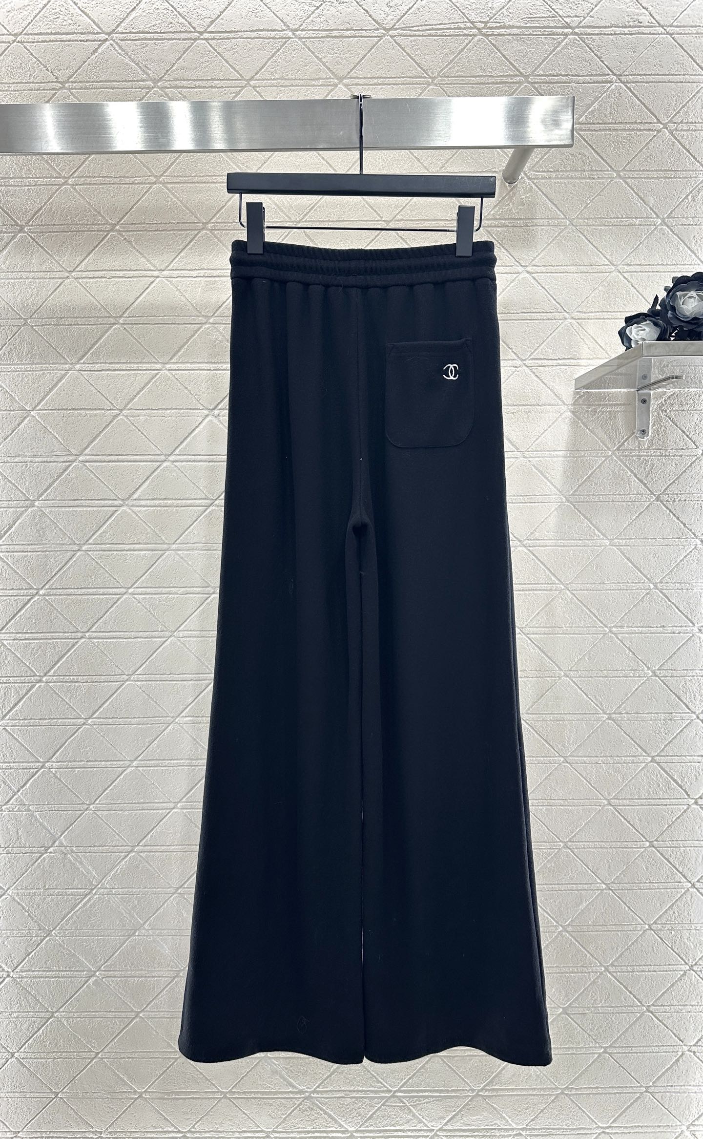 CC 25 Jacket and Pants Set Black Viscose and Polyester