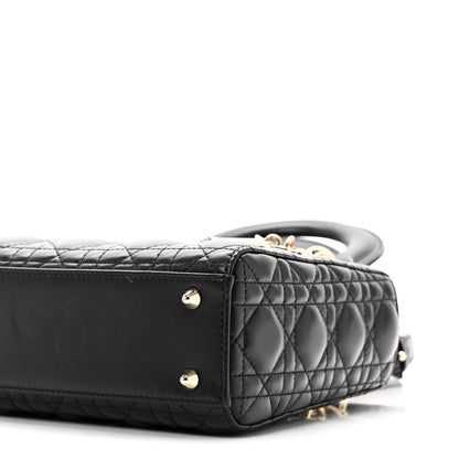 Lambskin Cannage Small My ABCDior Lady Dior Black