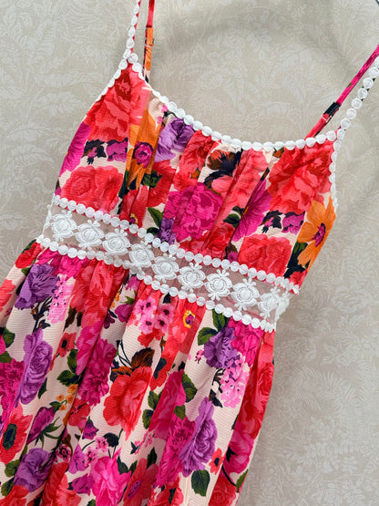 Zimmermann Stardust Mini Dress Pink Cotton 339887